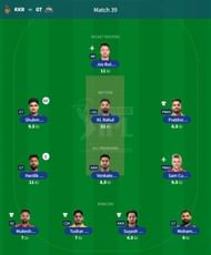 IPL Fantasy 2023 team suggested for the previous game